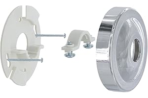 Danco 12005 Shower Arm Stabilizer Bracket and Flange Cover, No Size, Chrome