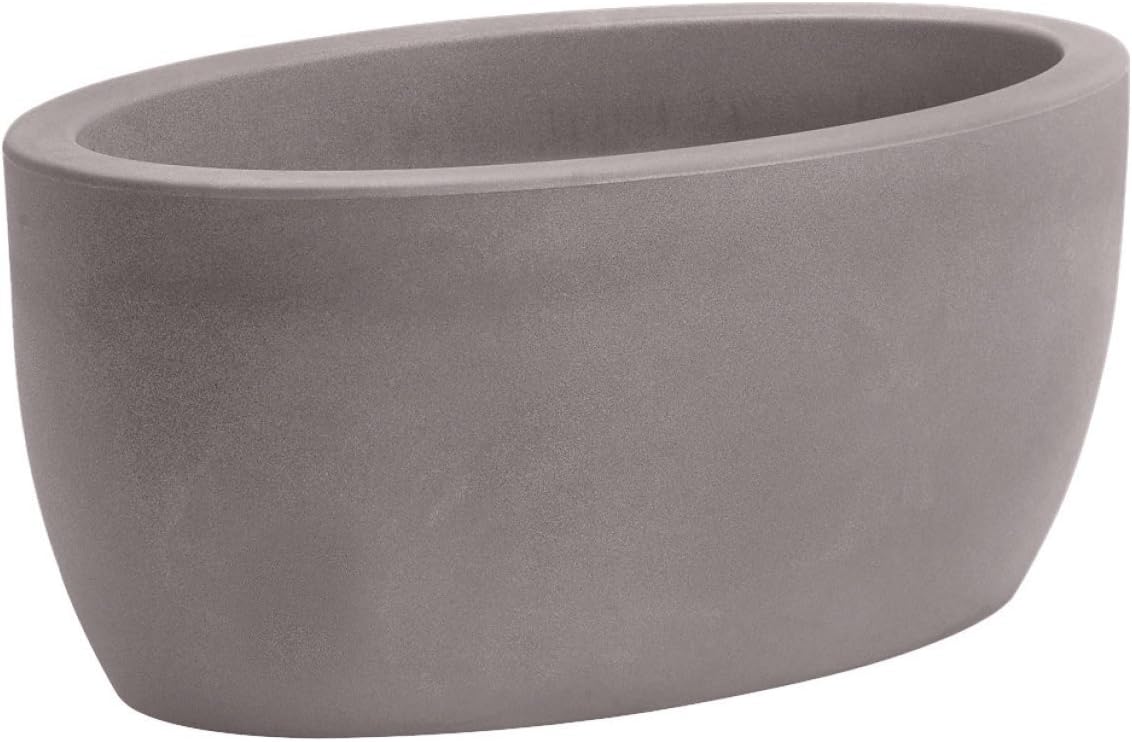 Nicoli R4050S Evolution Matt Rotational Moulding Athena Vase, Ash, 50 cm