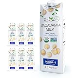 Lechia – Macadamia Milk Original, 32oz (Pack of 6), Free of: Soy, Gluten, Lactose, Carrageenan | USDA Organic | Non-GMO | Fib