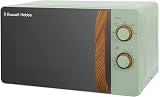 Russell Hobbs RHMM713MG-N 17 Litre Microwave Matt Green Wood Effect Handle view 9