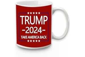 WENSSY Trump for President Mug, Donald Trump 2024 Take America Back Mug, Trump 2024 Mug, Trump for President of The United States 11 Ounce Red