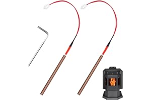 CTUOPTUO 2 Pcs Pellet Stove Igniter Compatible with All Models of Comfortbilt/Castle Pellet Stoves, Such as HP22, HP22I, HP22N, HP21, HP50, HP50GC, HP61, Fit for Comfortbilt Igniter1 IG-1, with Hexagon Wrench