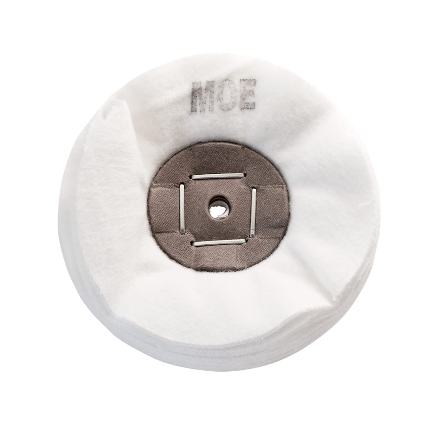 Merard Polishing Wheel for Finishing N° MOE, White Flannel Ø 100 mm, 30 Folds Polish Tool