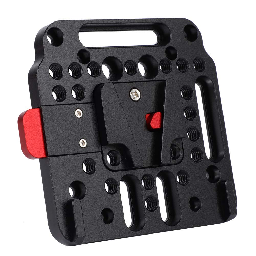 VBESTLIFE V Mount Battery Plate Adapter V-Lock Plate Assembly Kit Quick Release External Battery Plate Camera Accessory