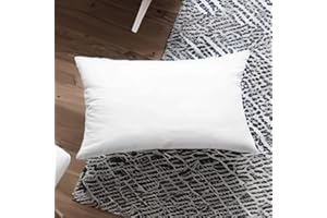 AzulHome 14 x 22 Throw Pillow Inserts, Decorative Rectangle Throw Pillow Inserts, Lightweight Soft Fillers Fluffy Pillow Forms Sham Stuffer for Sofa, Couch, Bed, and Home Décor (White, 14x22)