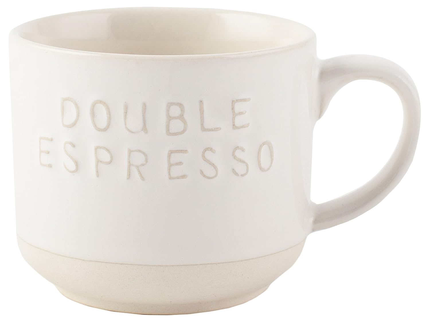 La Cafetière Origins Embossed Ceramic Double Espresso Cup, 200 ml (7 fl