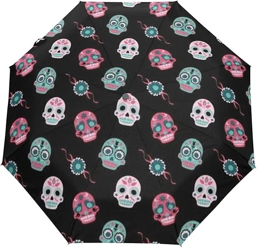 Amazon Cw Story 頭蓋骨を使う 軽量uv遮光兼用おりたたみ傘撥水加工高強度グラスファイバー 8本骨 風に強い 梅雨対策 晴雨兼用 外部印刷 Cw Story 折りたたみ傘 通販