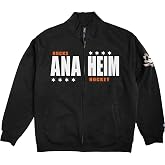 Blue 84 NHL unisex-adult Nhl Officially Licensed Full Zip Sweatshirt Felt Embroidery