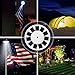 Hallomall Flagpole Solar Light 30LED Downlight Lighting for 15 to 25 Ft Flag Pole Topper, Auto On/Off Night Light