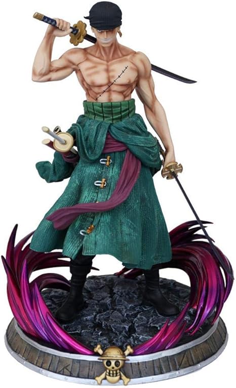 Amazon Co Jp 三剣ゾロファンタジーモデル立ち姿勢アニメーションキャラクター像デコレーションモデルアニメキャラクターグッズおもちゃ Kyenui ホーム キッチン