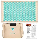 Acupressure Mat for Massage Organic Linen Cotton With Carry Bag | Back Pain Relief Neck Stress Sciatica Relief Trigger Point Relaxation Therapy Better Deeper Sleep