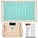 Acupressure Mat for Massage Organic Linen Cotton With Carry Bag | Back Pain Relief Neck Stress Sciatica Relief Trigger Point Relaxation Therapy Better Deeper Sleep