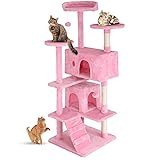 FDW Cat Tree 54in Cat Tower Multi-Level Durable Cat
