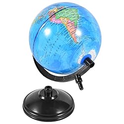 KISEER Rotating World Globe 6 Inch Spinning Earth