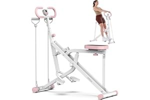 HitGo Squat Machine for Home, 2-in-1 Squat & Rowing Exercise Equipment with 3 Resistance Bands, Foldable Glutes & Leg Trainer, 400lbs Capacity for Thighs, Butt, Core Workout