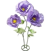 Giant Artificial Flowers for Decoration, Large Wedding Birthday Party Exhibition Banquet Backdrop Photography Props Shop Window Display Stage Nursery Events Bridal Showers Home Garden Decor, Purple