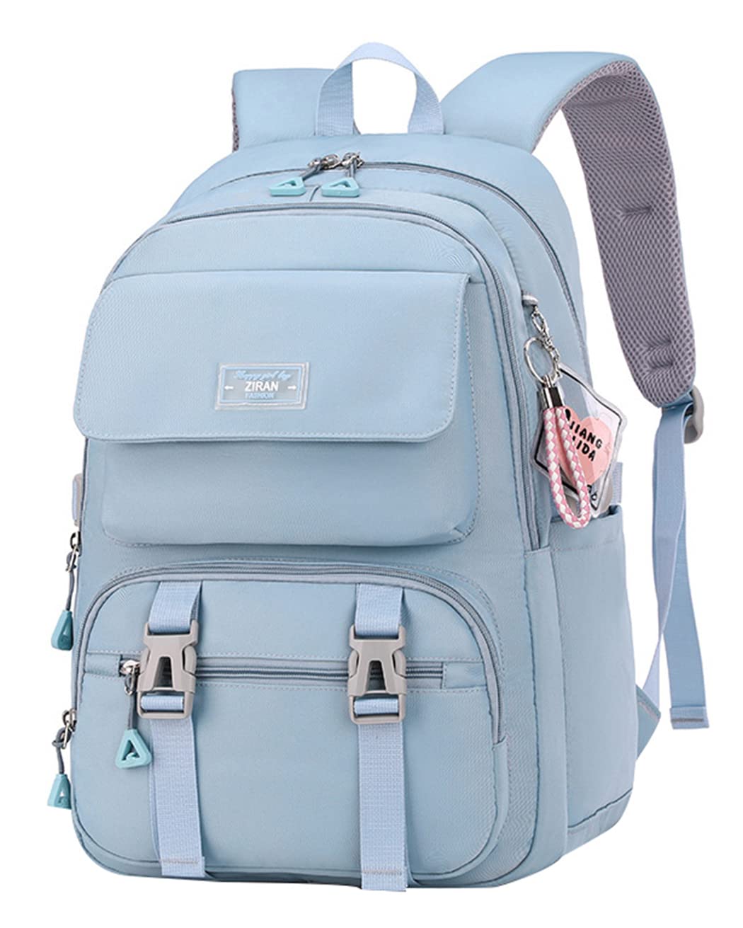 Photo 1 of JiaYou Teen Girls Casual Backpack High Middle School Daypack Women Daily Travel Laptop Bag (2# Blue, 26 Liters)