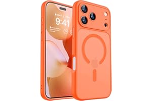 CANSHN Magnetic for iPhone 17 Pro Max Case, [Full Camera Protection] [Translucent Matte] [Compatible with Magsafe] Shockproof