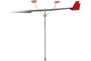 Aramox Weather Vane for Yacht Boat Sailing, 304 Stainless Steel Marine Weather Vane Wind Direction Indicator