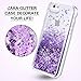 iPhone 6/6S/7/8 Case, Caka iPhone 6S Glitter Case [Tempered Glass Screen Protector] Bling Flowing Floating Luxury Glitter Sparkle TPU Bumper Liquid Case for iPhone 6/6S/7/8 (4.7