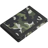 Camo Kids Wallet for Boys Girls Teen, Cheap Little Boys Wallet for Kids Ages 4-5-6-7-8-9-10-12, Camouflage Youth Wallets w/ Zipper Coin Pocket, Tri Fold Child Childrens Wallet Novelty Birthday Gift