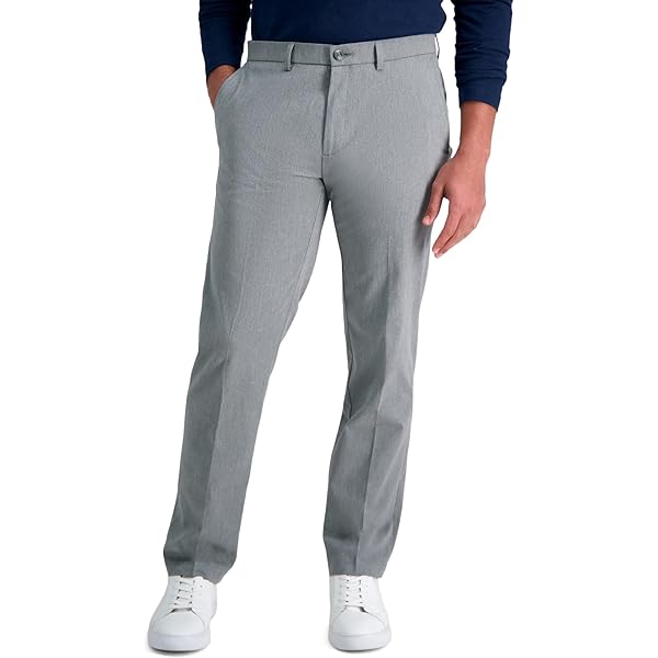 IZOD Mens Performance Stretch Straight Dress Pants (Dark Grey, 34W x 30L)  at Amazon Men's Clothing store