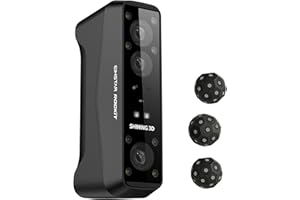 EINSCAN EINSTAR Rockit Wireless Handheld 3D Scanner, Dual Light Source, 38 Blue Laser Lines, 7 Parallel Laser Lines, 0.05mm HD Resolution, Hybrid Alignment, IR VCSEL Scanning Outdoor, EXStar Hub Software