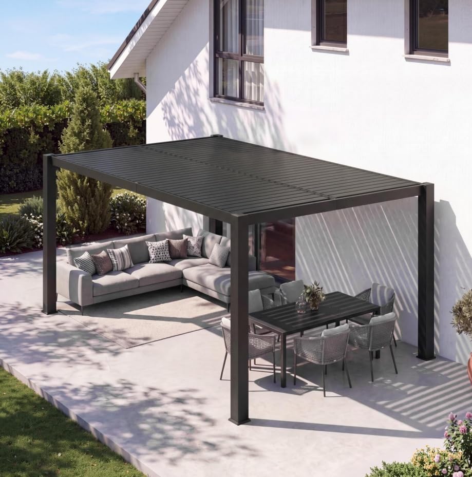 Aoxun 10x12 Louvered Pergola Review: Adjustable Roof Patio Structure image 31