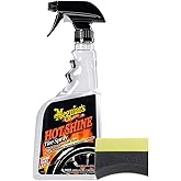 Meguiar's Hot Shine High Gloss Tire Spray (24 oz.) Bundle with 1 Applicator Pad (2 Items)