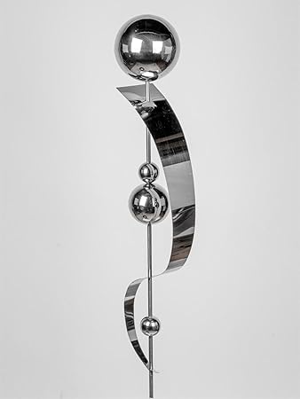 Bo Formano Gartenstecker 4 Kugel Welle Edelstahl Beetstecker Dekostecker 150 Cm Amazon De Garten