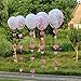 Mybbshower Metallic Gold Blush Pink Heart Confetti Balloons for Bachelorette Party Decoration 10 Inch Pack of 5