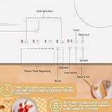 Karinero White Induction Hob 4 Zone 60cm Flex Zone 2800W Auto Switch Off view 4