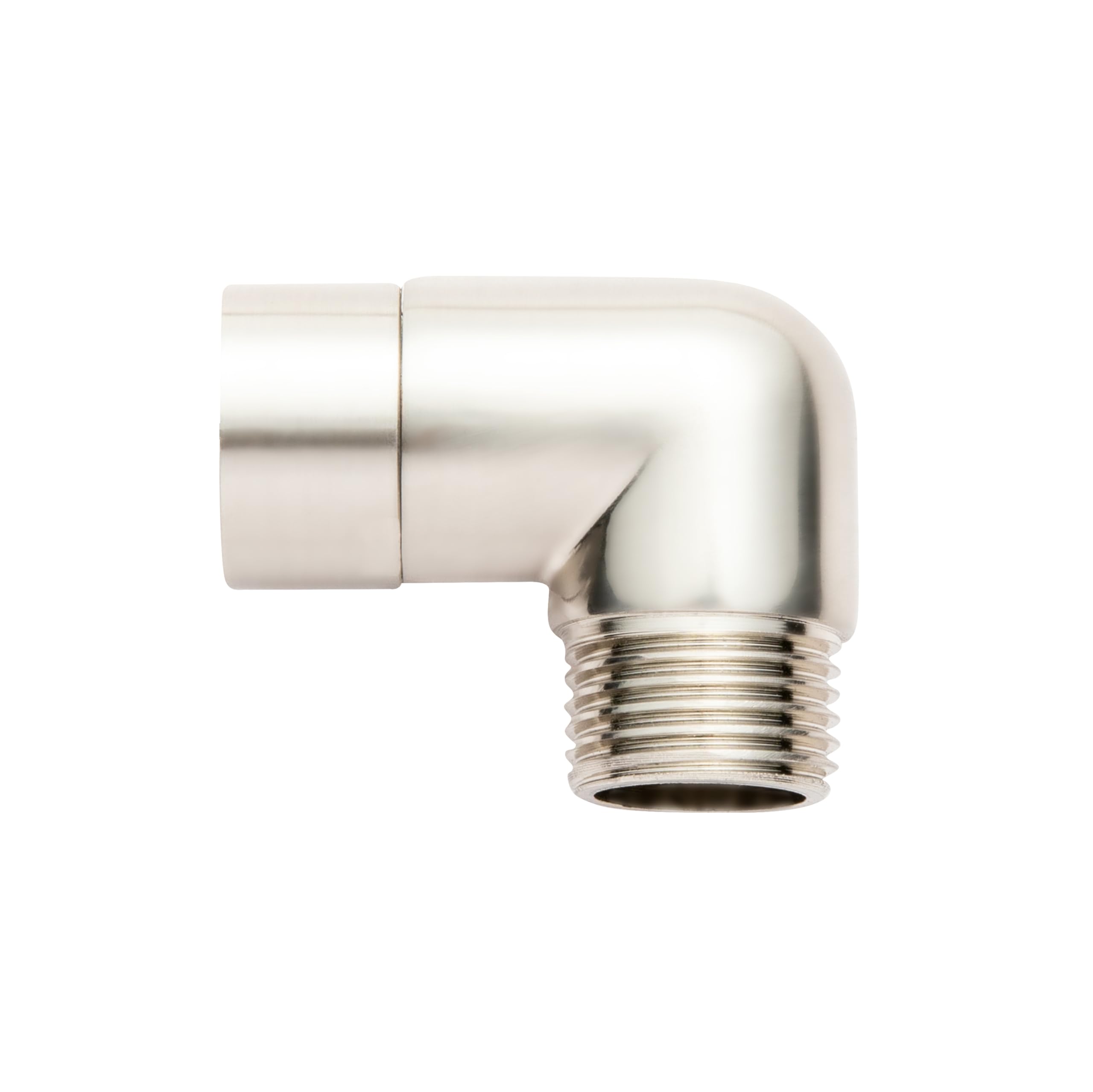 Photo 1 of OFFO Shower Head Elbow Adapter, Brushed Nickel All Metal Handheld Shower Head Elbow Adapter Shower Arm Angle Adapter 90 Degrees