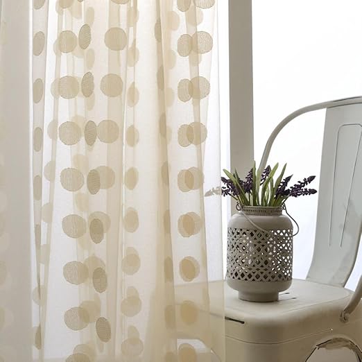 Schiere Vorhänge gestickte Blumenvorhänge Schlafzimmer für Wohnzimmer