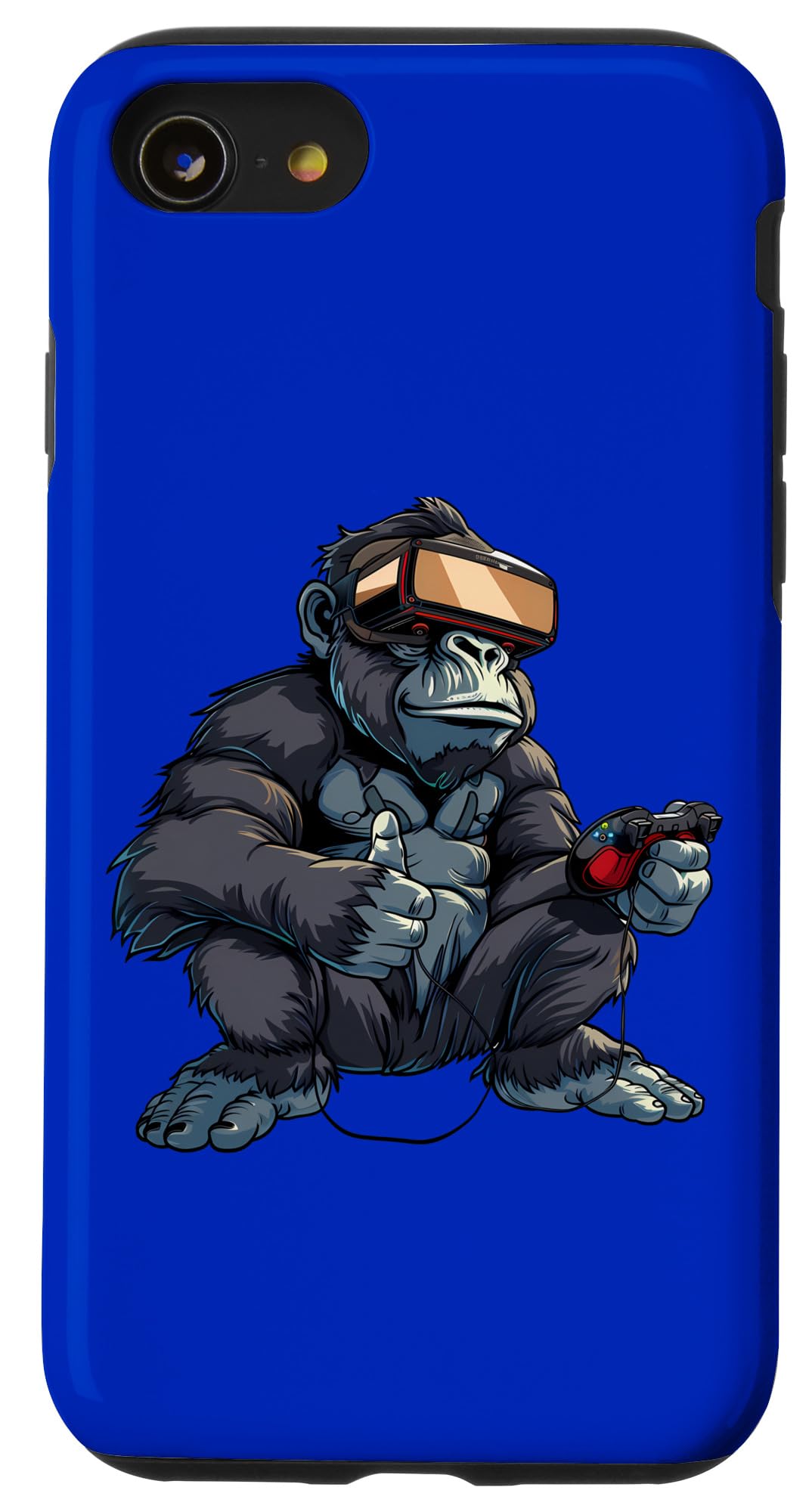 iPhone SE (2020) / 7 / 8 Gaming Animals- Gorilla Playing Console Video Games Case