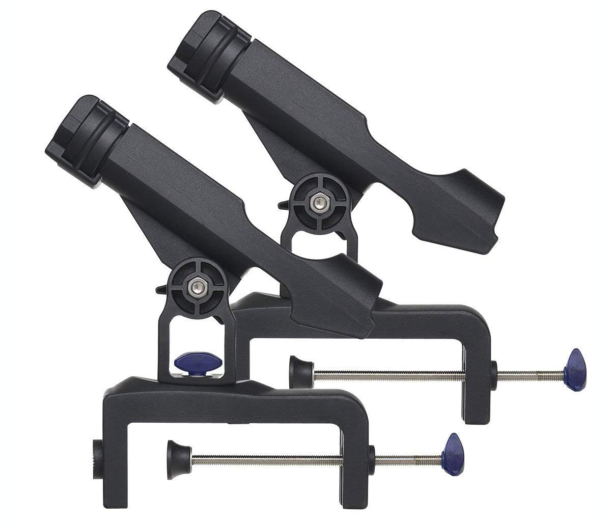 Adjustable Fishing Boat Rods Holder 360 Degree Fishing Pole Rod Racks with Large Clamp Folding Holder(RH30-2PCS)