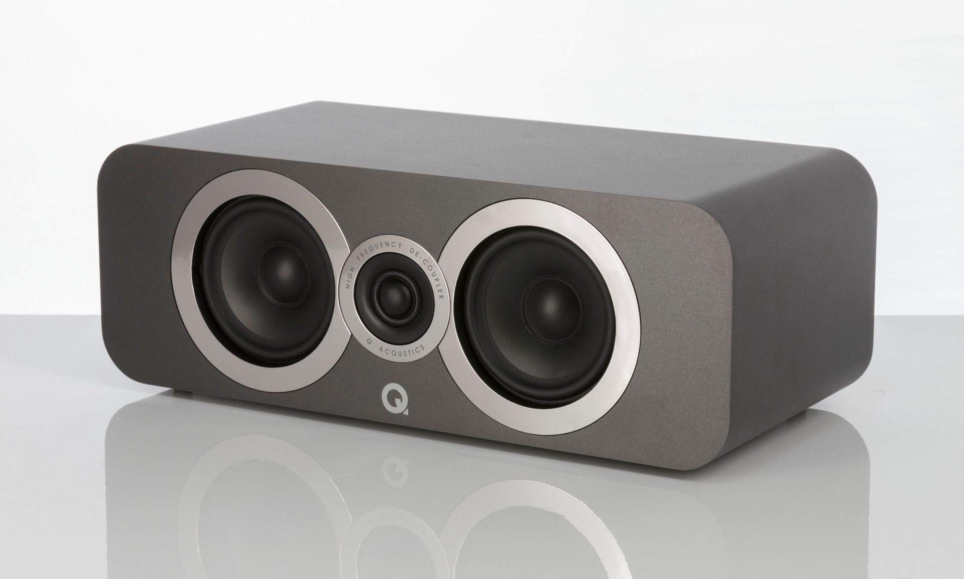 Q ACOUSTICS 3090Ci Centre Speaker Graphite Grey - Featuring 2-way Reflex Enclosure Type, 2 x 100mm (4") Mid/Bass Driver, 1 x 22mm (0.9") Tweeter - Passive Speakers/Hi-fi Speaker Systems