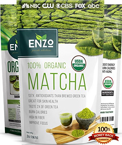 Matcha green tea powder 2oz - strong milky taste usda o…