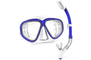 SwimStars Snorkel Set for Adults and Kids, Snorkeling Gear Anti-Fog Swim Mask Dry Top Snorkel Kit with Carry Bag, Snorkeling Scuba Diving Swimming Travel