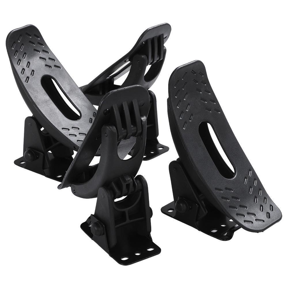 Yaheetech Universal Kayak Carrier Cross Bars Boat Canoe Surf Ski Board Roof Top Mounted Rack Black