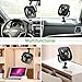 OPOLAR F1101 Car/Vehicle and Desk Fan, Portable, Powerful And Quiet USB Fan With Suction Cup, Angle Adjustable ,Black With 2 Speeds for Automobile, Home, Office, High Compatibility, 4.9ft Cable