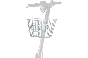TUUZEL Front Bike Basket - Solid Steel Scooter Basket with Fixed Bracket, Rust-Resistant for E-Bike Front Mounting - Compatible with Most Kids' and Adults' Bike on The Market Today