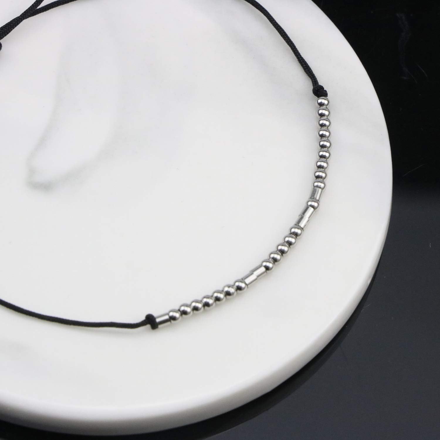 See You in Heaven Morse Code Bracelets for Women Teen Girls Memorial Gifts Loss of Loved One Mom Dad Sympathy Jewelry Remembrance Bracelet Fashion Trendy Silk Wrap Bracelet: Clothing