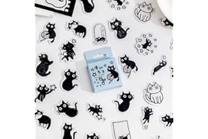 Obujopal Small Cute Cat Stickers for Scrapbooking Bullet Journal DIY Decoration Journaling Planners Suitcase Diary Notebooks, Album Laptop Phone Case Art Craft, 45 Designs…