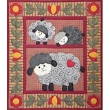 Rachel's Of Greenfield 13-Inch by 15-Inch Twin Lambs Quilt Kit