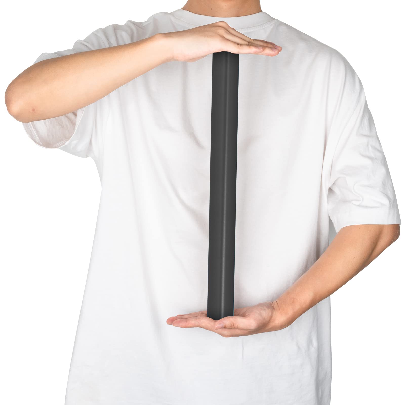 RUSPEPA Black Wrapping Paper - Solid Color Matte Gift Wrapping Paper Roll Perfect for Wedding, Birthday for Men, Christmas, Baby Shower, Graduation Gifts, Father's Day Gifts - 17 Inches X 32.8 Feet