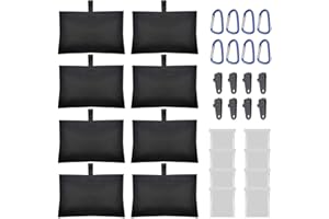 MQLD 8 Packs Boat Cover Sand Bags Weights Marine Grade Sandbags for Boat Mooring Covers Sand Bag to Hold Boat Cover Kit Trailerable Boat Accessories Windproof Weight Sandbags