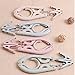 YOUOWO 4 PCS Portable Folding Clothes Hangers with 8 Hanger Clips for Scarves Suits Trousers Pants Shirts Socks Underwear for Travel Home (Blue Green Pink Beige)