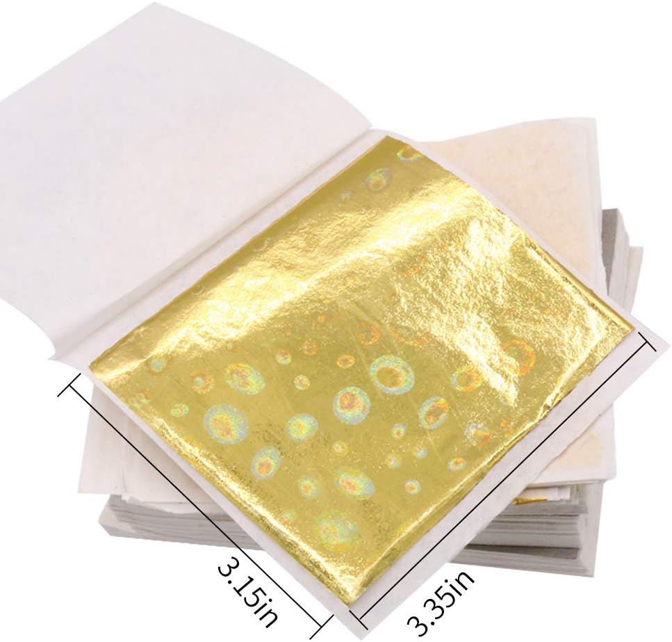 Smallpox Kinno Imitation Gold Leaf Sheets Black Foil Multipurpose For Home Wall 100 Sheets 3 15 By 3 35 Inches Furniture Decoration Frame Art Craft Supplies Home Kitchen Psp Co Ir