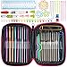Crochet Kits, BCMrun 22 pcs Crochet Hooks with 69 Accessories Crochet Hooks Yarn Knitting Needles Sewing Tools Full Set Knit Gauge Scissors Stitch Holders